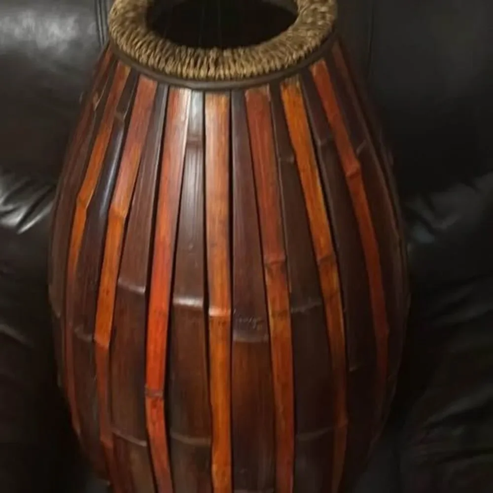 Large Bamboo Floor Vase